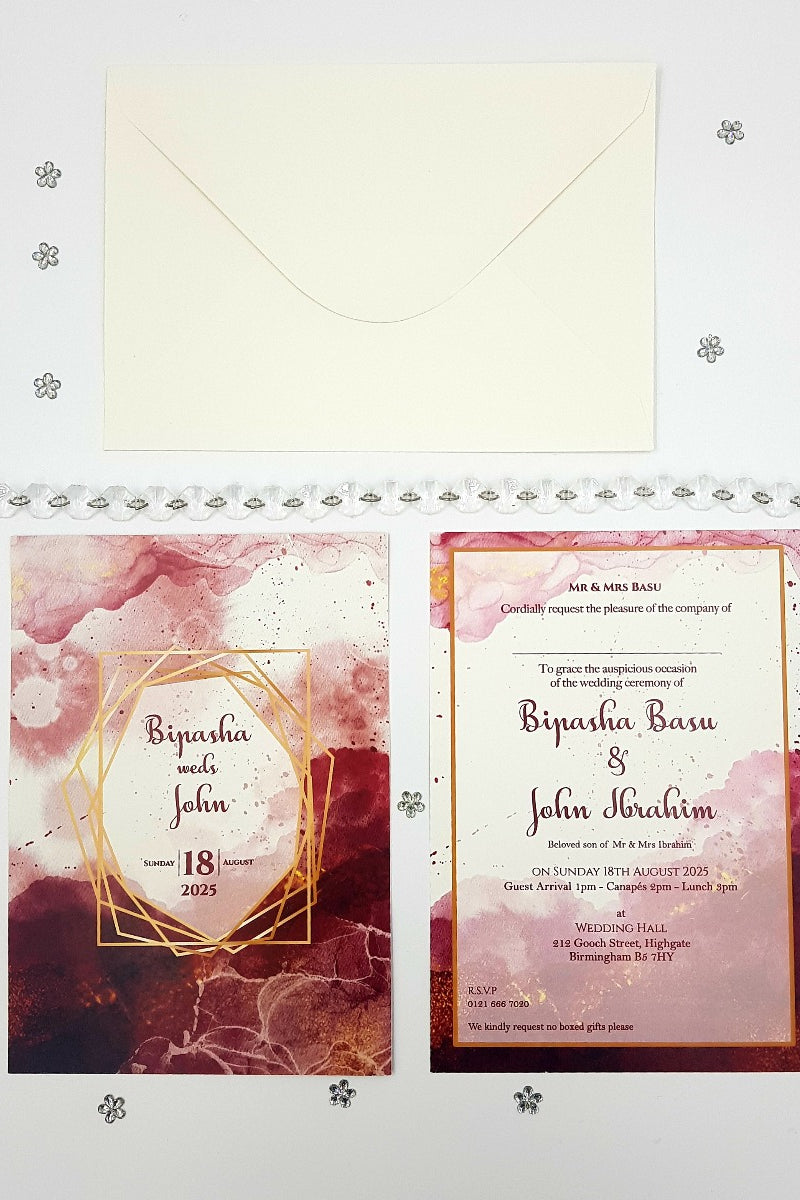 ABC 1061 A5 Printed Invitation