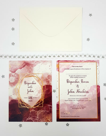ABC 1061 A5 Printed Invitation