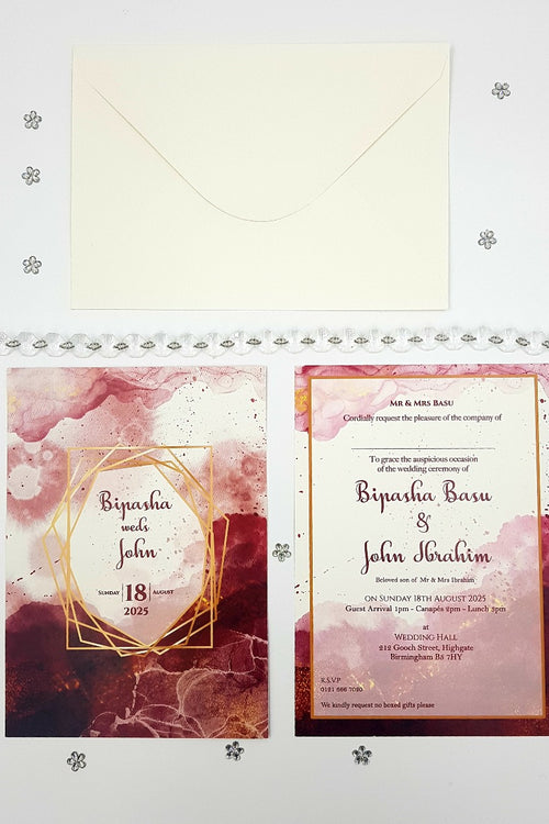 Load image into Gallery viewer, ABC 1061 A5 Printed Invitation
