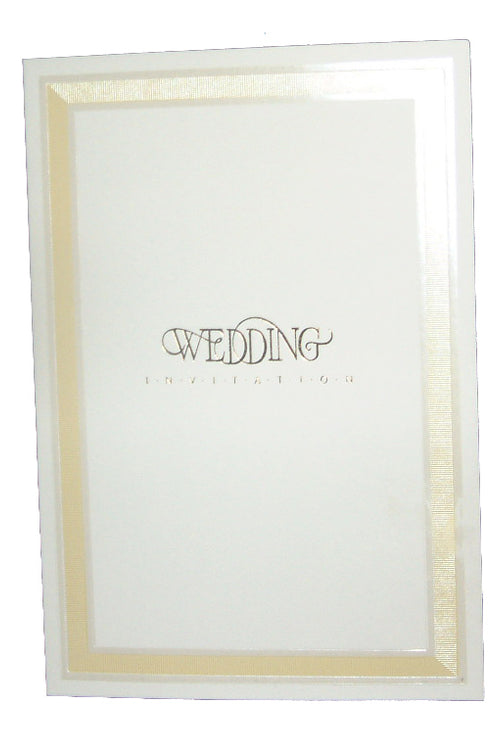 Load image into Gallery viewer, Panache 2024A Ecru &amp; Gold Wedding Invitation

