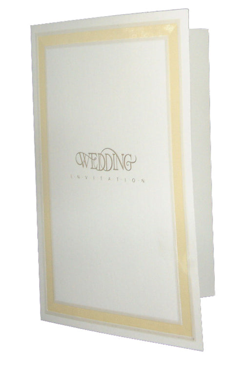 Load image into Gallery viewer, Panache 2024A Ecru &amp; Gold Wedding Invitation
