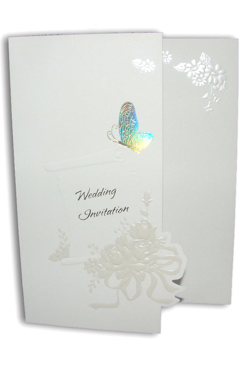 Load image into Gallery viewer, Folded gold butterfly wedding invitation Card Panache 2024
