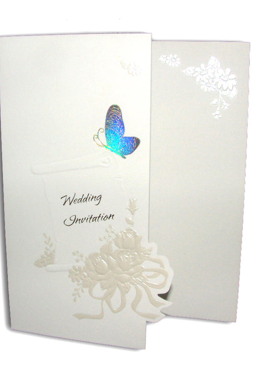 Load image into Gallery viewer, Folded gold butterfly wedding invitation Card Panache 2024
