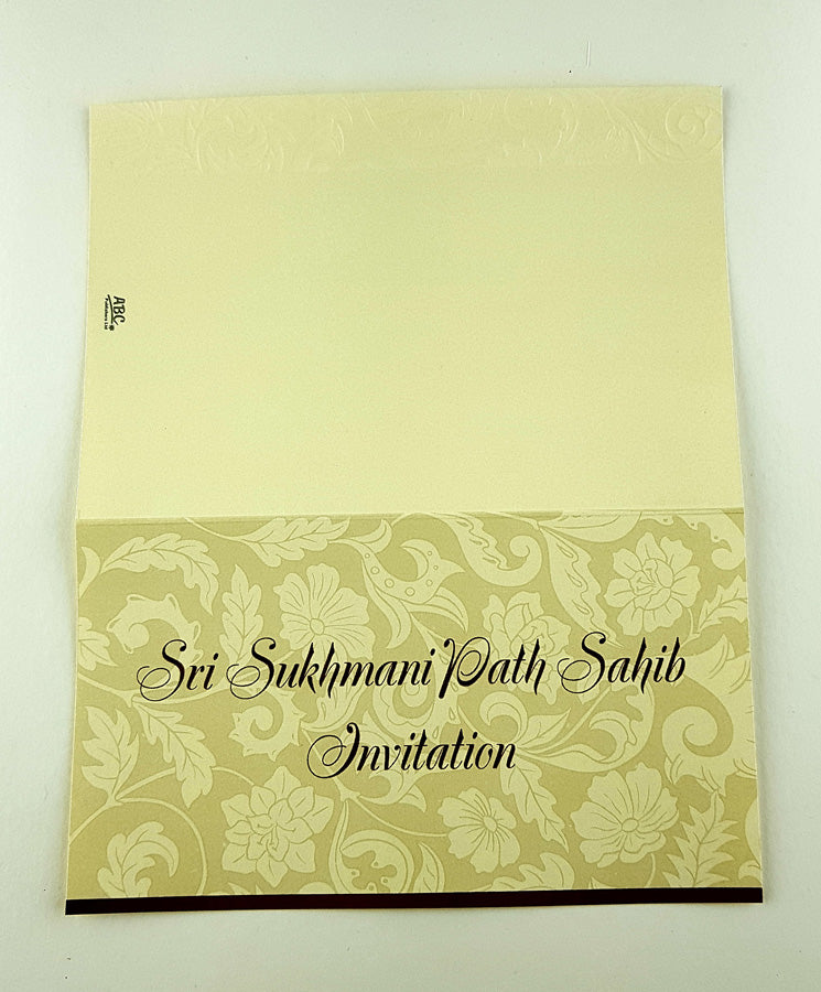 ABC 2127 Sukhmani Sahib Path Invitation Card