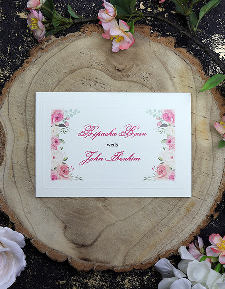 Panache 2153P Personalised Floral Invitation