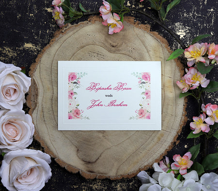 Panache 2153P Personalised Floral Invitation