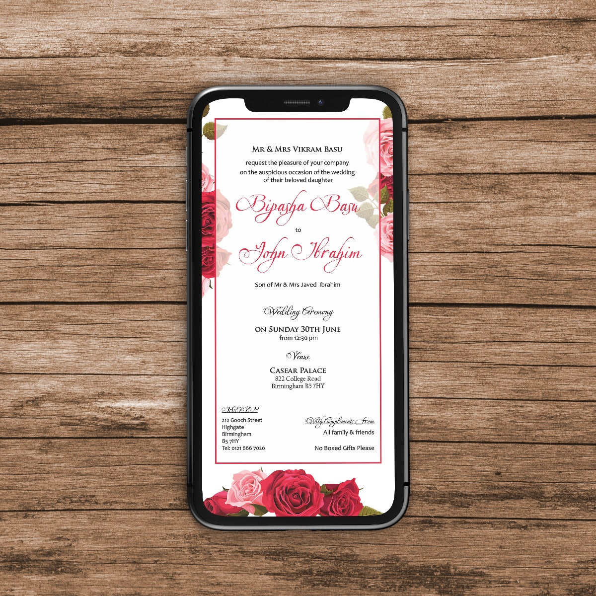 Floral Paperless Digital Invitation 241 – Shadicards.Com