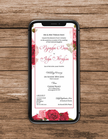 Floral Paperless Digital Invitation 241