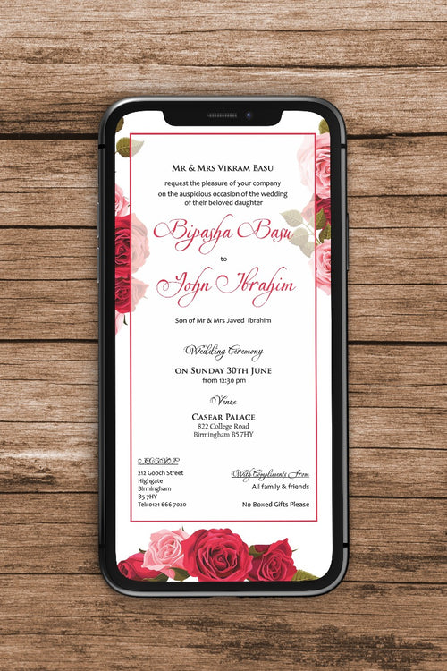 Load image into Gallery viewer, Floral Paperless Digital Invitation 241
