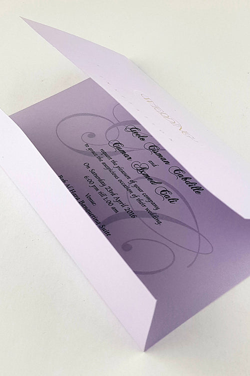Load image into Gallery viewer, Panache 3008 pearlescent lilac cheap wedding cards
