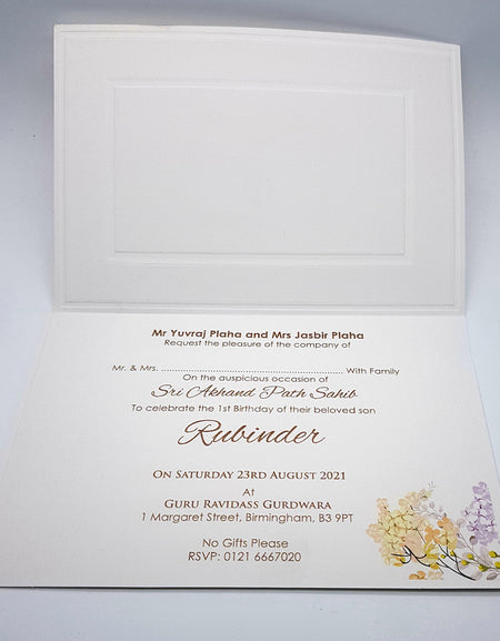 Panache 3050 Akhand Path Invitation