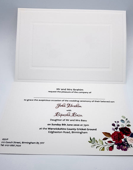 Panache 3050 Floral Invitation