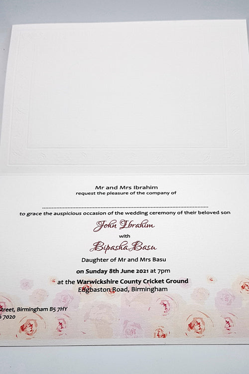 Load image into Gallery viewer, Panache 3077 - 201 Floral Invitation
