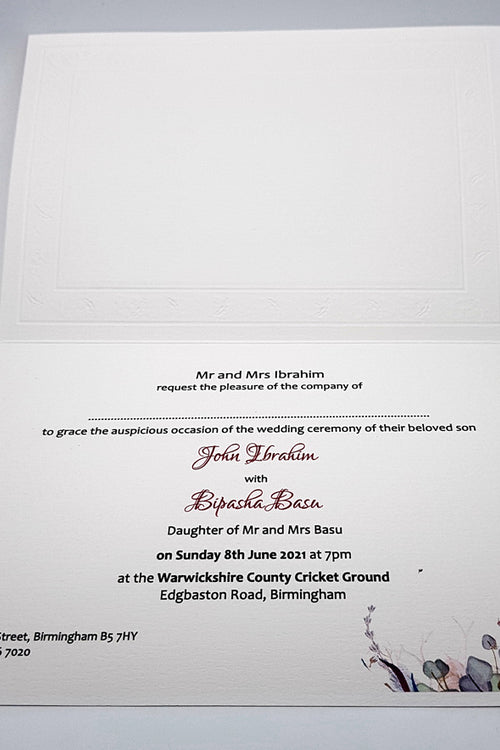Load image into Gallery viewer, Panache 3077 - 202 Floral Invitation
