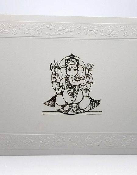 Gold Foiled Ganesh Invitation