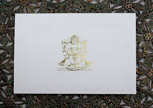 Load image into Gallery viewer, Letterpressed Cheap Indian Wedding Card
