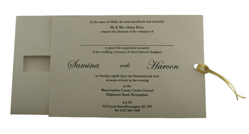 Load image into Gallery viewer, ABC 675 Double Window Pocket Invitation Card
