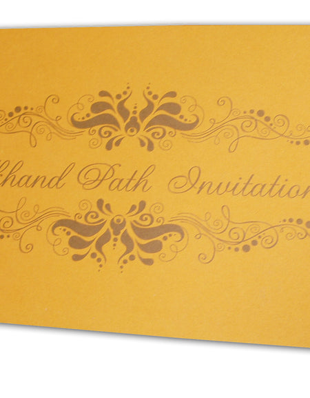 Orange Sukhmani Sahib Path Invitation