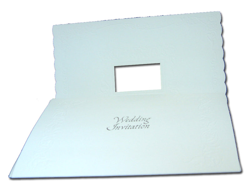 Floral lavender silver off white wedding invitations 5052