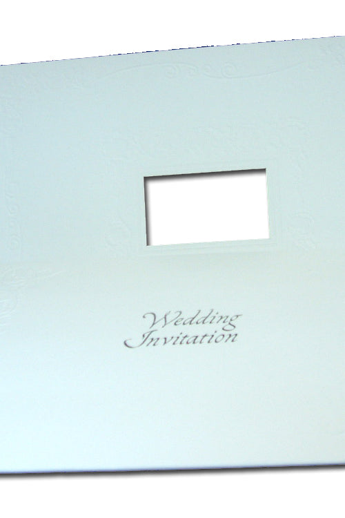 Load image into Gallery viewer, Floral lavender silver off white wedding invitations 5052
