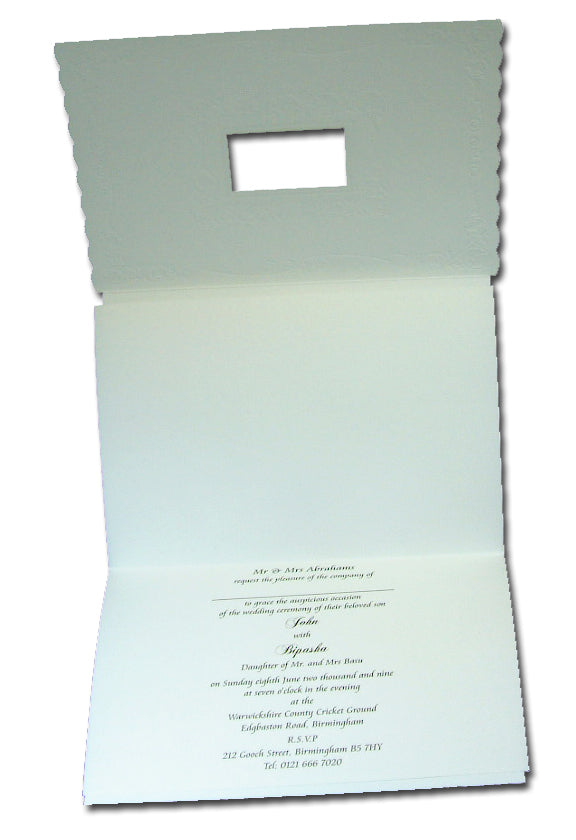 Floral lavender silver off white wedding invitations 5052
