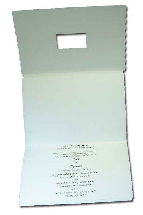 Load image into Gallery viewer, Floral lavender silver off white wedding invitations 5052
