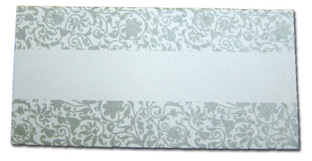 PL03 Allure silver floral table place card