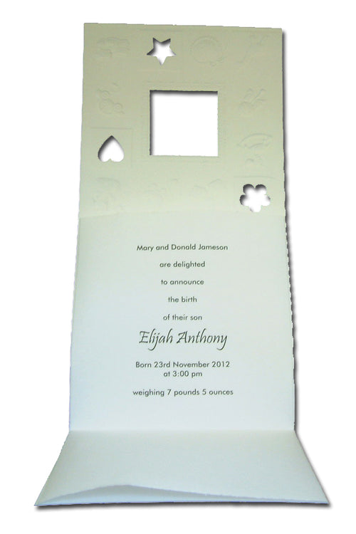 Load image into Gallery viewer, 5059 Pastel Coloured New Baby Birth Announcement Card
