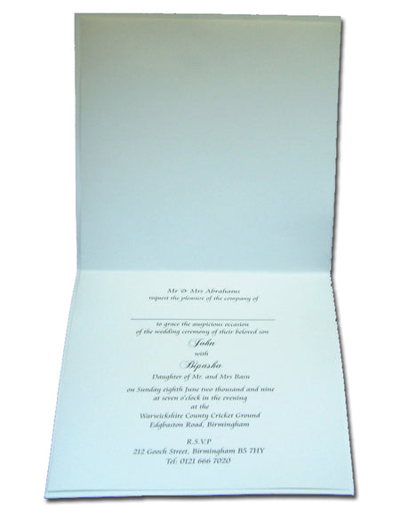 2013W Heart Rose Wreath pink and ecru wedding invitations with Sheer White Bow