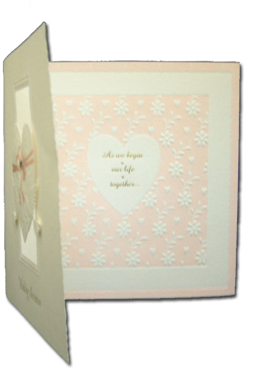 Load image into Gallery viewer, Cherish 2029W Forever together doves of love off white wedding invitations
