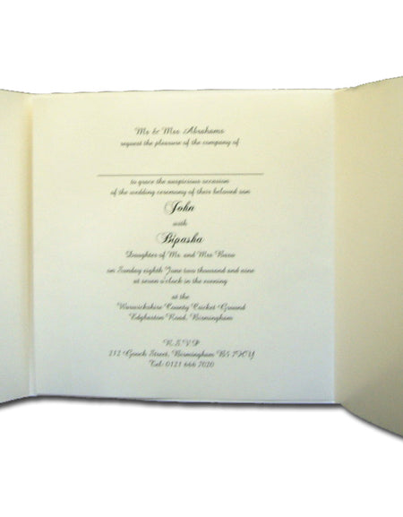 Cherish 2029W Forever together doves of love off white wedding invitations