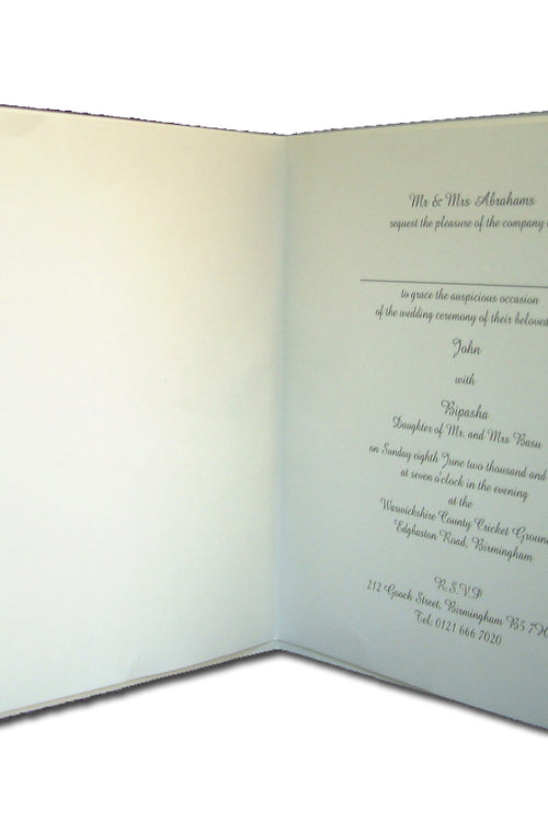 Load image into Gallery viewer, Cherish 2003W Blue haze translucent Vellum tracing paper wedding invitations
