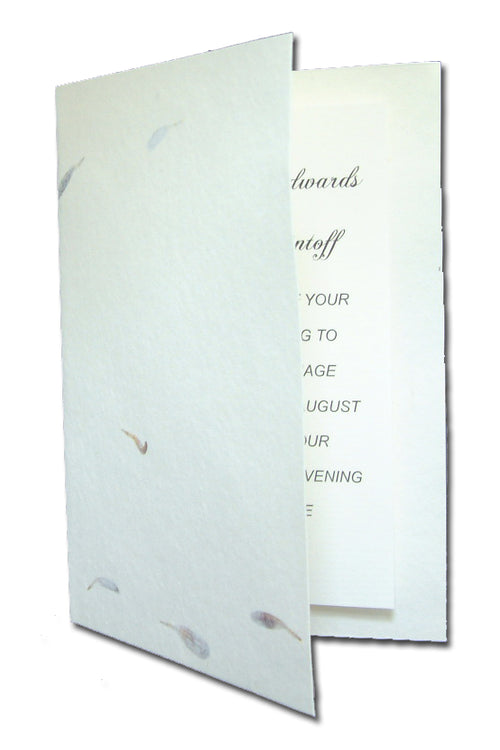Load image into Gallery viewer, Corn Flower 1511 100% recycled printers wedding cards blanks
