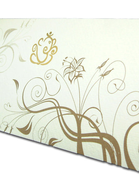 CHSP 02H Flourishing gold vines Hindu invitations