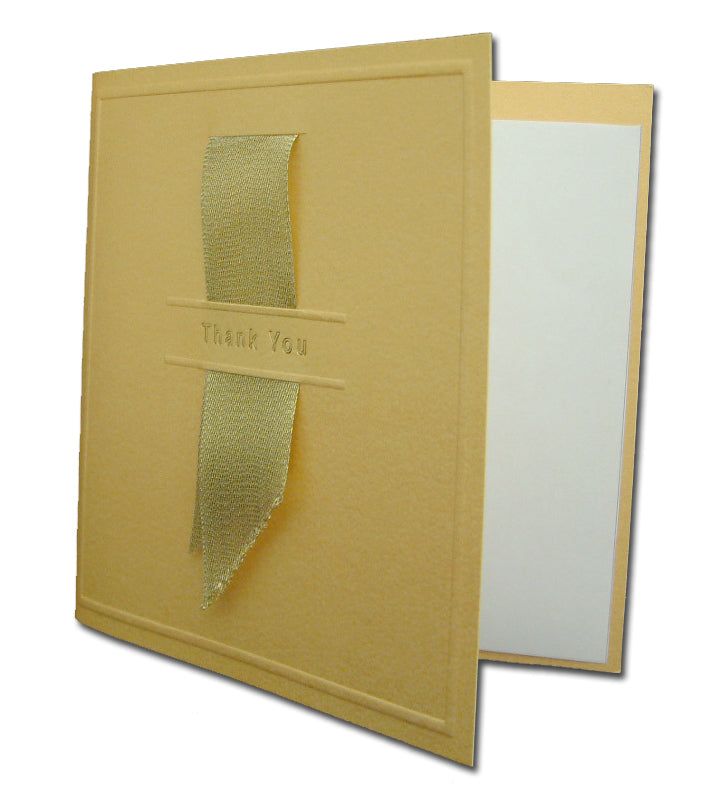 2036T Gold Thank You Cards for weddings or any occasion