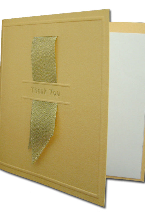 Load image into Gallery viewer, 2036T Gold Thank You Cards for weddings or any occasion
