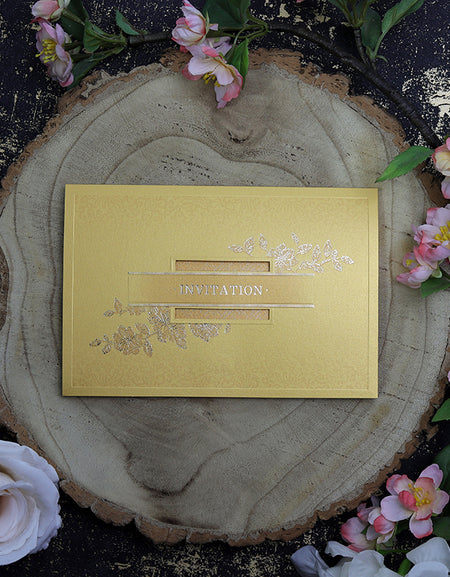 Panache 5010 Goldie Bronze Iridescent party invitation