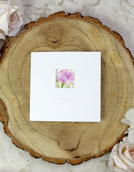 5049 pink wedding bouquet invitations