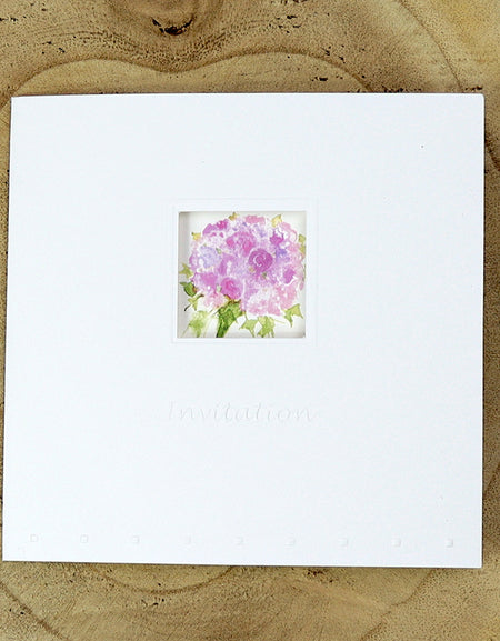 5049 pink wedding bouquet invitations