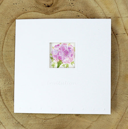 5049 pink wedding bouquet invitations