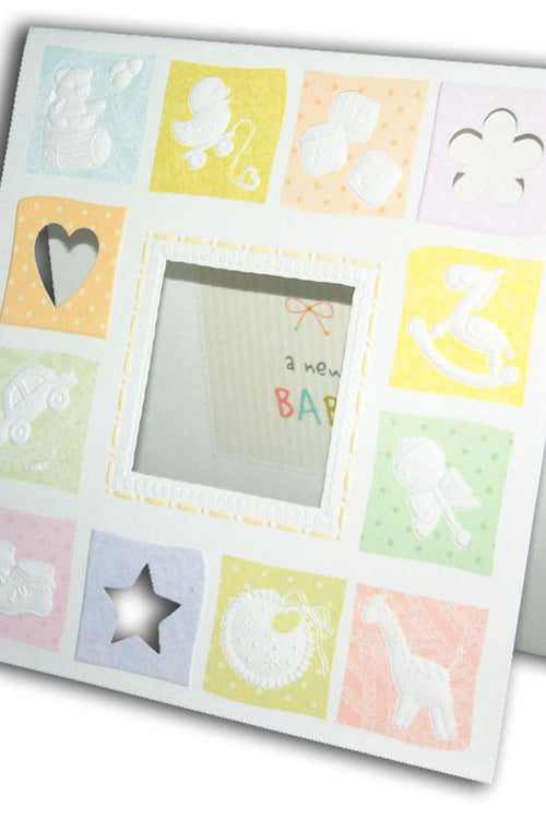 Load image into Gallery viewer, 5059 Pastel Coloured New Baby Birth Announcement Card
