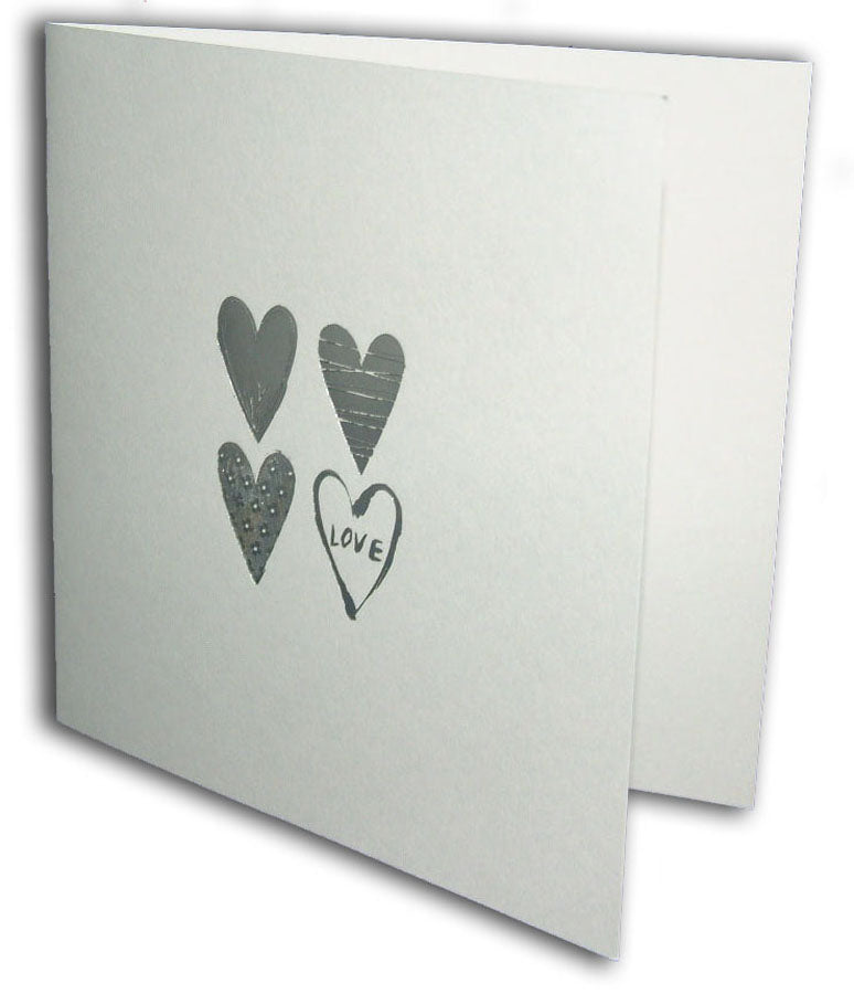 5068 Small Square Invitation displayed with a 50p price tag, emphasizing its role as a cost-effective wedding stationery choice