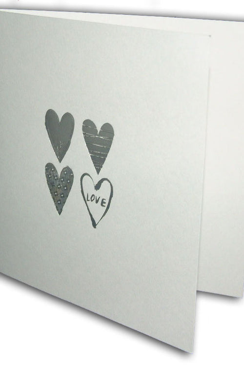 Load image into Gallery viewer, 5068 Small Square Invitation displayed with a 50p price tag, emphasizing its role as a cost-effective wedding stationery choice
