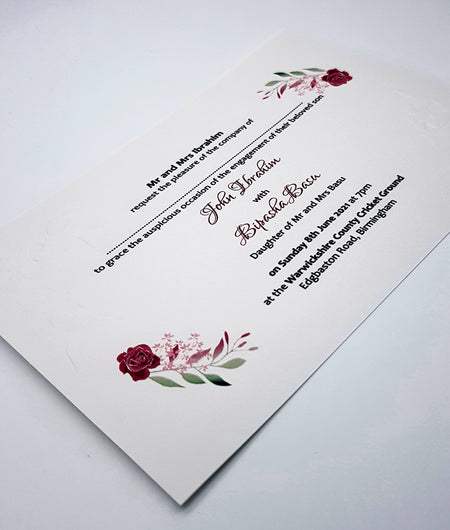 Panache 5111 - 102 Floral embossed Invitation