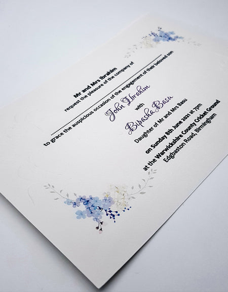 Panache 5111 - 103 Floral embossed Invitation