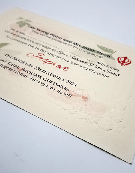 Paanache 5112 - 102 Akhand Path Invitation