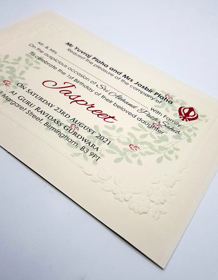 Paanache 5112 - 106 Akhand Path Invitation