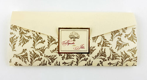 Load image into Gallery viewer, Modern Landscape Two-Fold Filligree Personalised Invitation SC 5635
