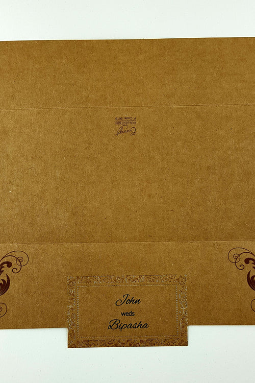 Load image into Gallery viewer, SC 5619 Antique brown kraft Invitation
