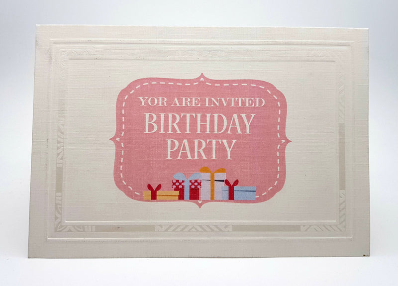 Panache 823 GBP Birthday Invitation